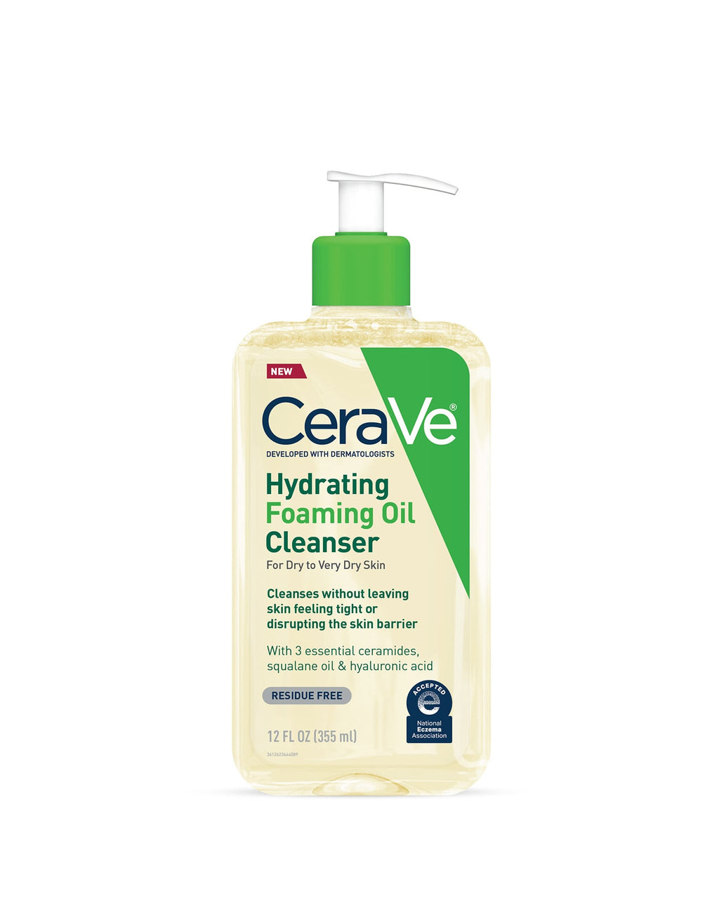 12 Hydrating Foaming Oil Cleanser 8oz INT 0153 MAIN R2 Mobile 700x700 V1 With Badge