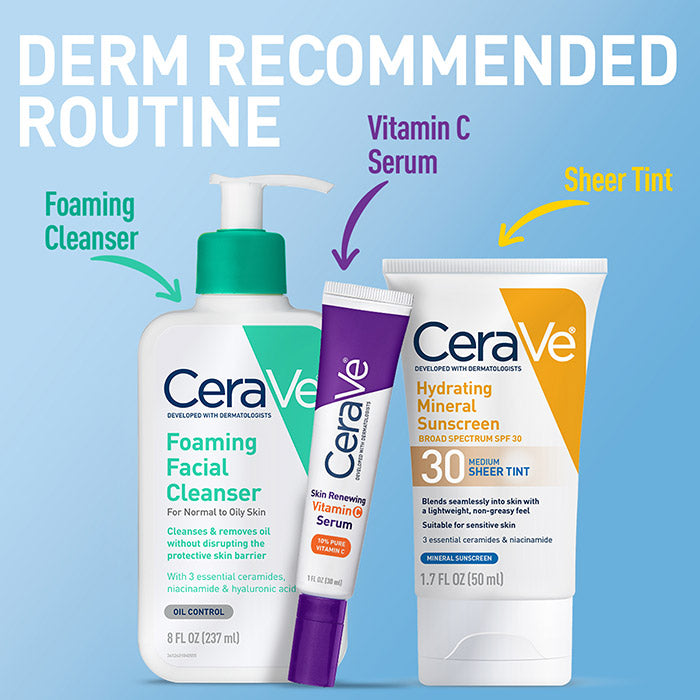 CeraVe Sunscreen Face Hydrating Mineral Sunscreen Spf Face Sheer Tint